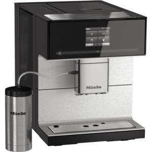 Kaffeevollautomat, Kaffee/Espresso/Cappuccino, obsidianschwarz, Milchaufschäumung, mit Display,